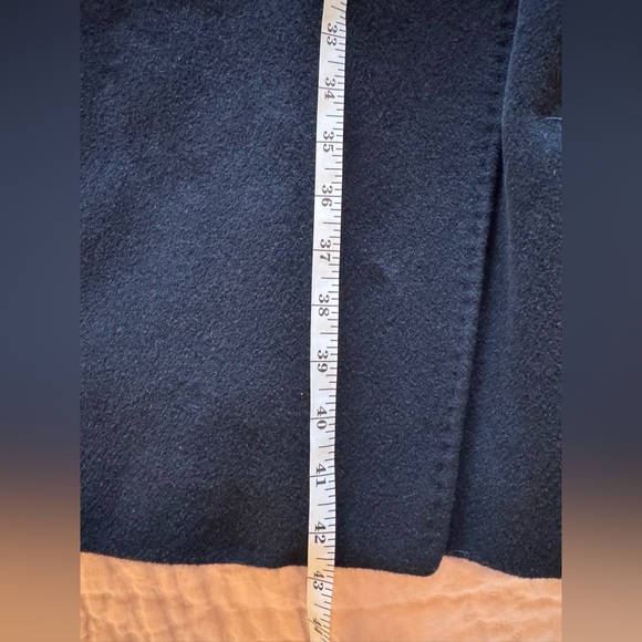 Calvin Klein Women’s Wool Blend Belted Wrap Coat Fully Lined - Black Sz 10 - Picture 6 of 10